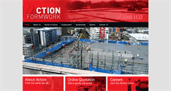 Desktop Screenshot of actionformwork.com.au